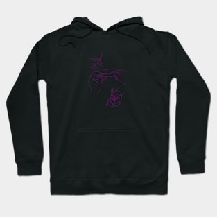 What's a powerful woman? (pink ink) Hoodie